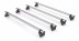 Bagażnik dachowy belki Rhino Kammba Fleet  Nissan NV400 (Interstar) L1H1 / L1H2 / L2H2 / L3H2 / L4H2 2010-