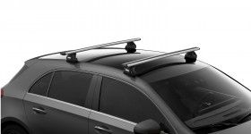 Thule Wingbar Evo Fixpoint Silver | Mercedes C-Klasa W204 Sedan bez szklanego dachu 2007-2014 | Bagażnik dachowy belki